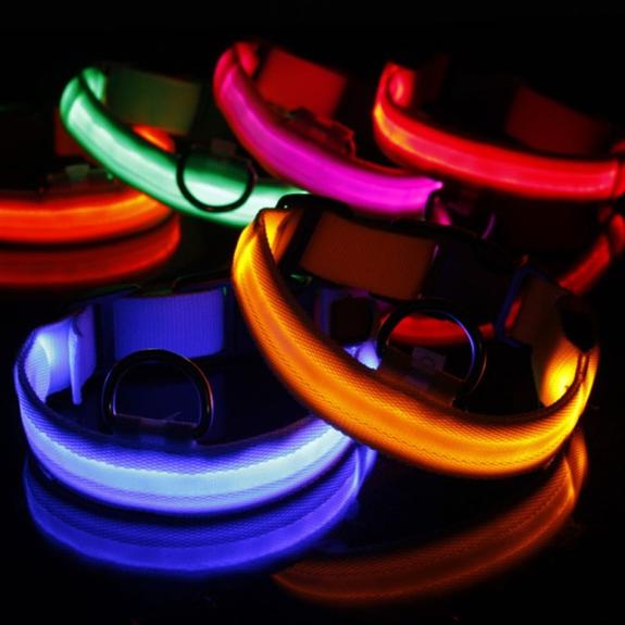 Κολάρο Σκύλου με Φωτισμό Led - Large 45cm-52cm Κόκκινο